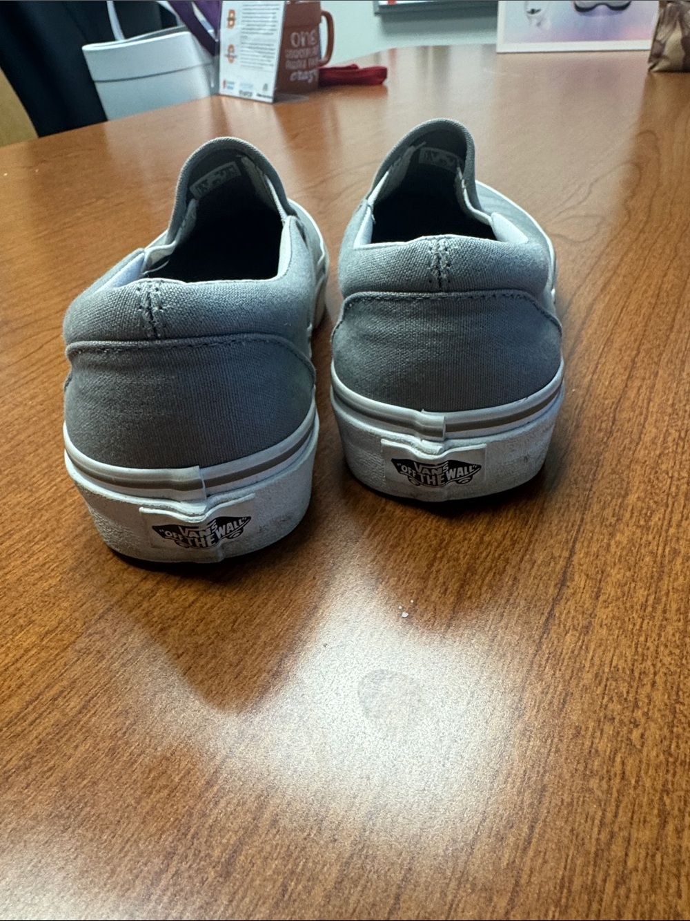 Vans Unisex Slip-On Canvas Sneakers — Gray - Picture 3 of 6